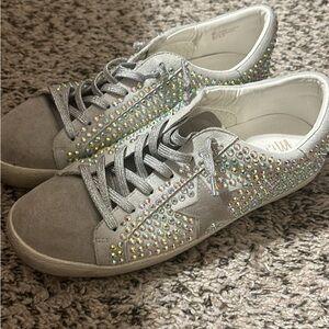 Rhinestone sneakers. Size 8.5
